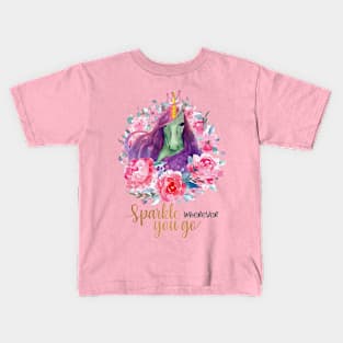 Sparkle wherever you go Kids T-Shirt